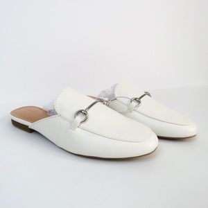 White Backless Loafer Size 6 *a new day*